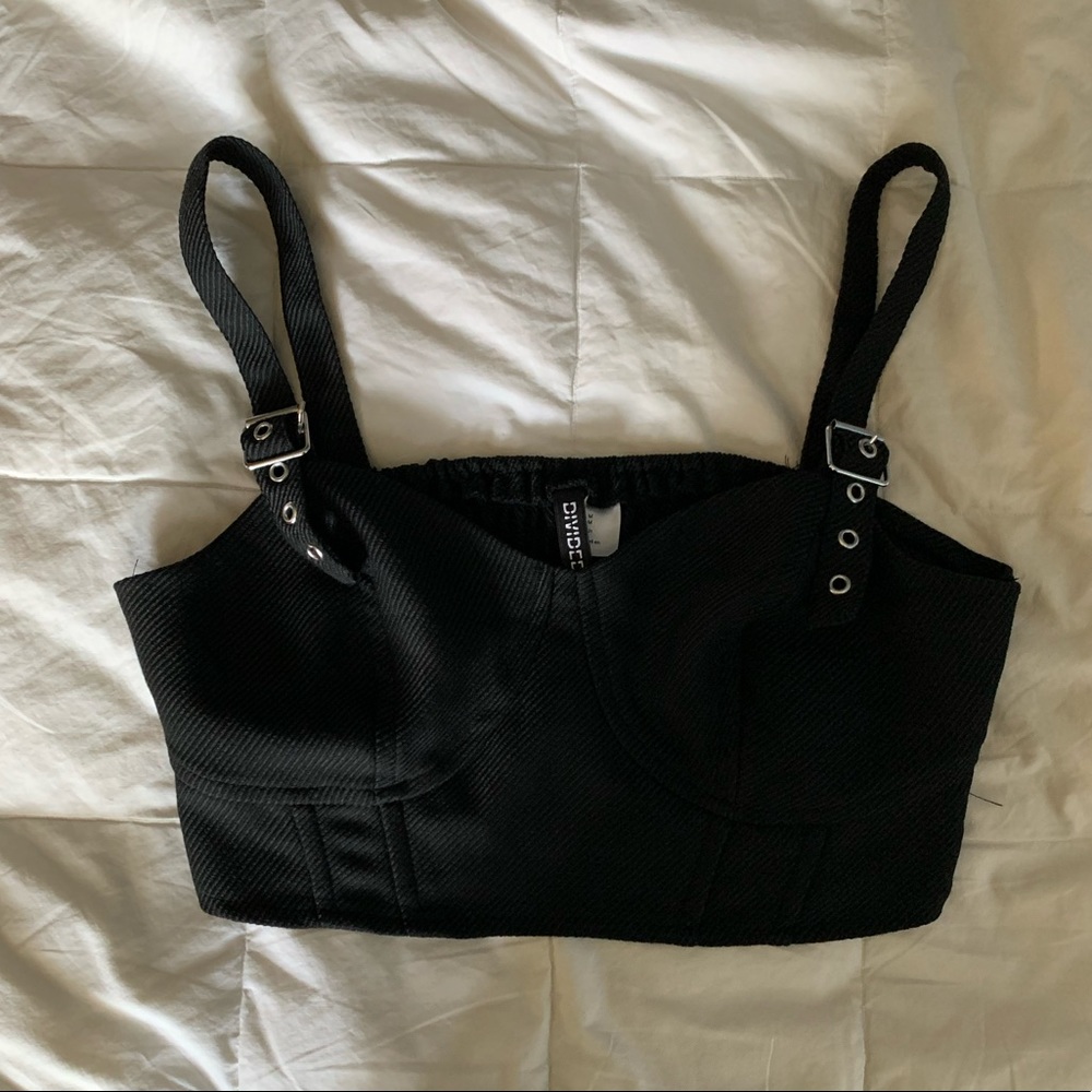 Black Buckle Top